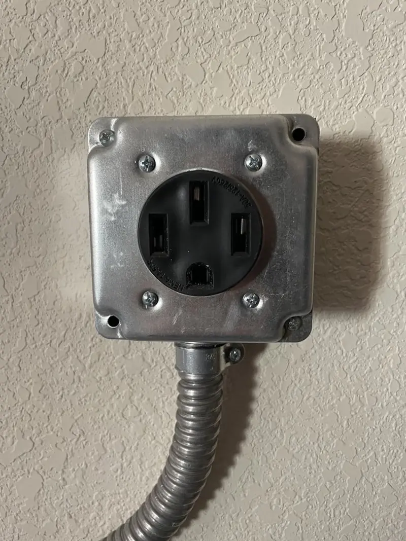NEMA 14-50 outlet installed for Smart Home Electrical in North Logan
